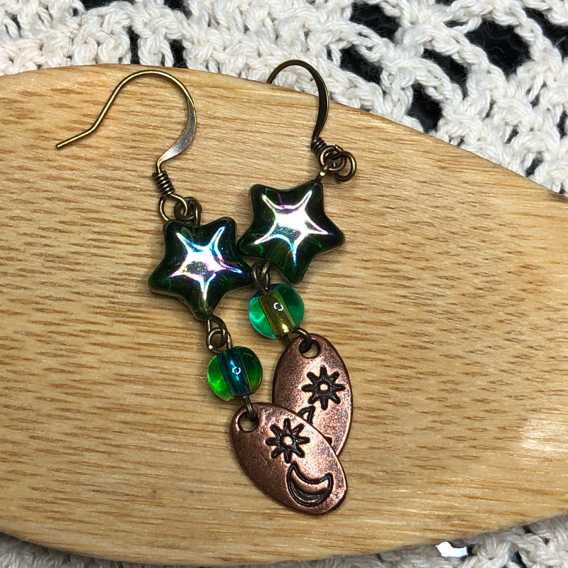 stars and the moon earrings