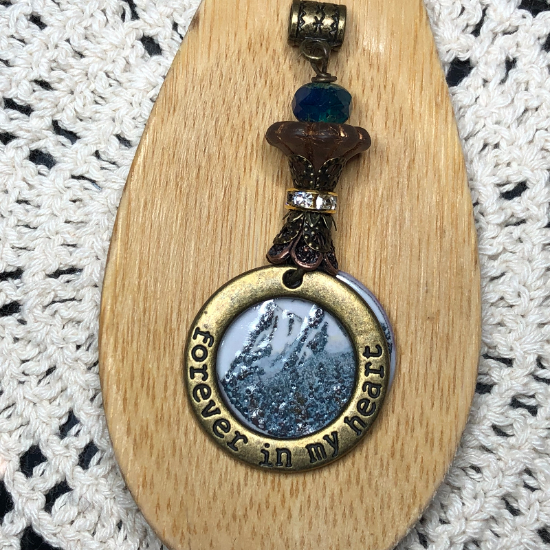mountains-forever in my heart-necklace pendant