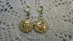 earrings- massive star-gold