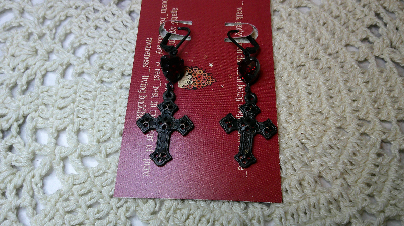 earrings-the greatest love is a love that sacrifices all-garnet