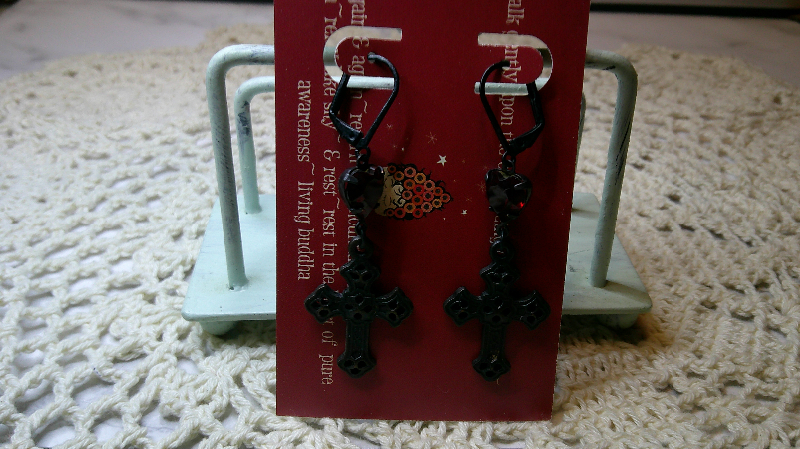 earrings-the greatest love is a love that sacrifices all-garnet