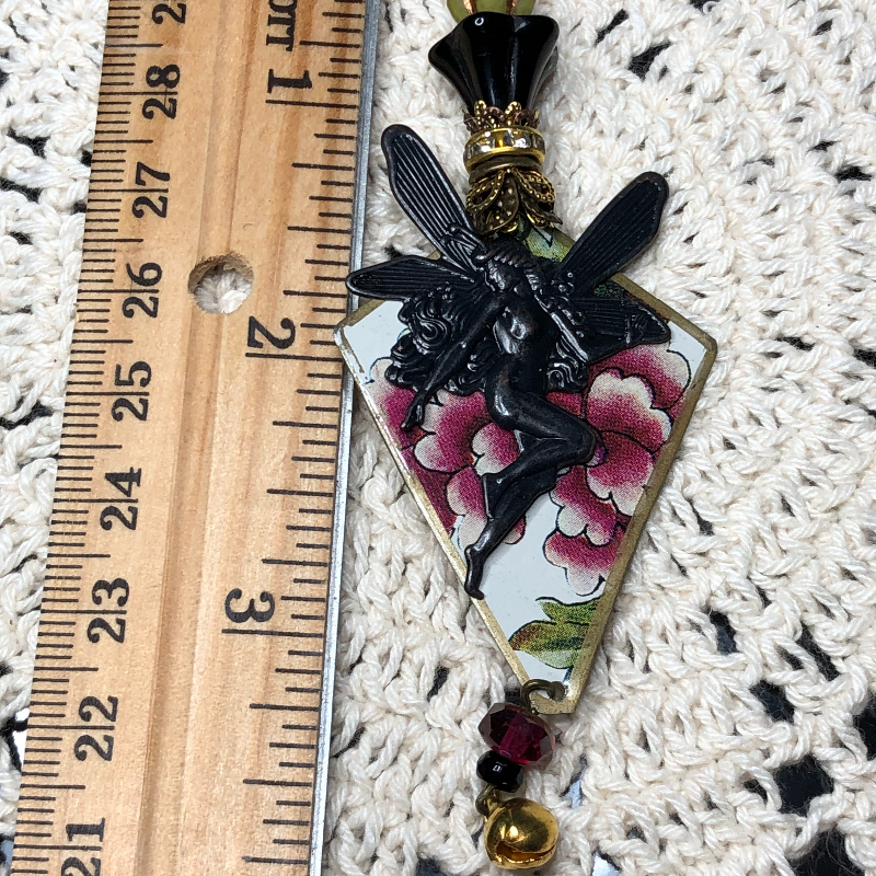 hydrangea fairy necklace pendant