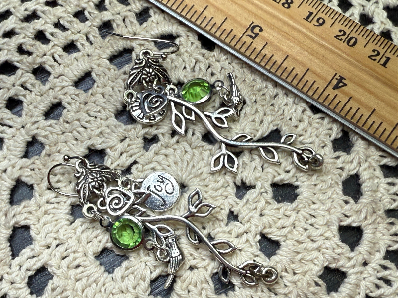 deep roots of joy-charming bird & branch earrings