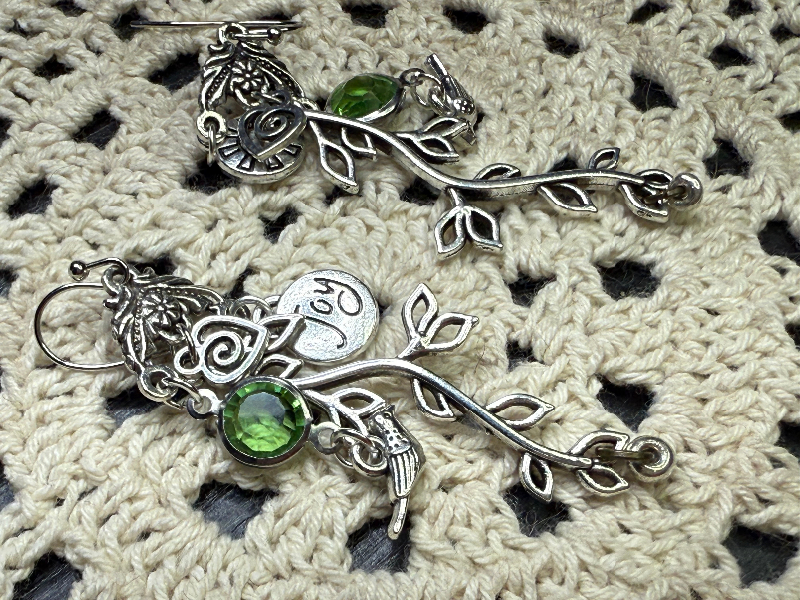deep roots of joy-charming bird & branch earrings
