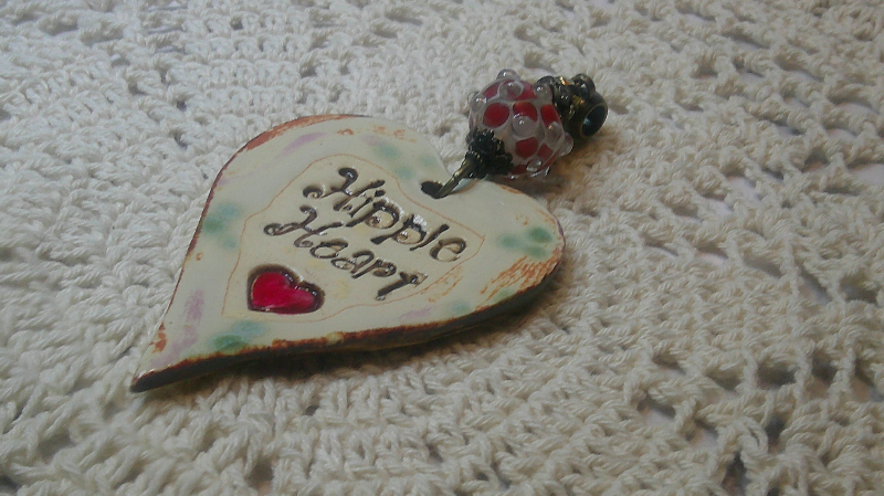 pendant--hippie heart