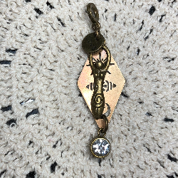 lunar goddess, vintage moon cycle necklace pendant