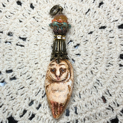 inner wisdom visionary owl-necklace pendant three necklace pendant