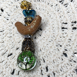 southwestern tree bird necklace pendant
