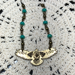 high flyer eagle necklace pendant