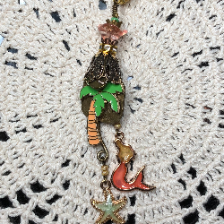 seaside mermaid life necklace pendant