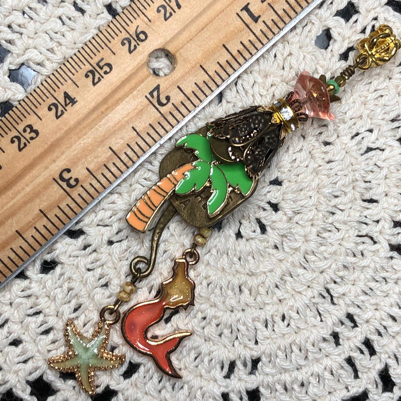 seaside mermaid life necklace pendant