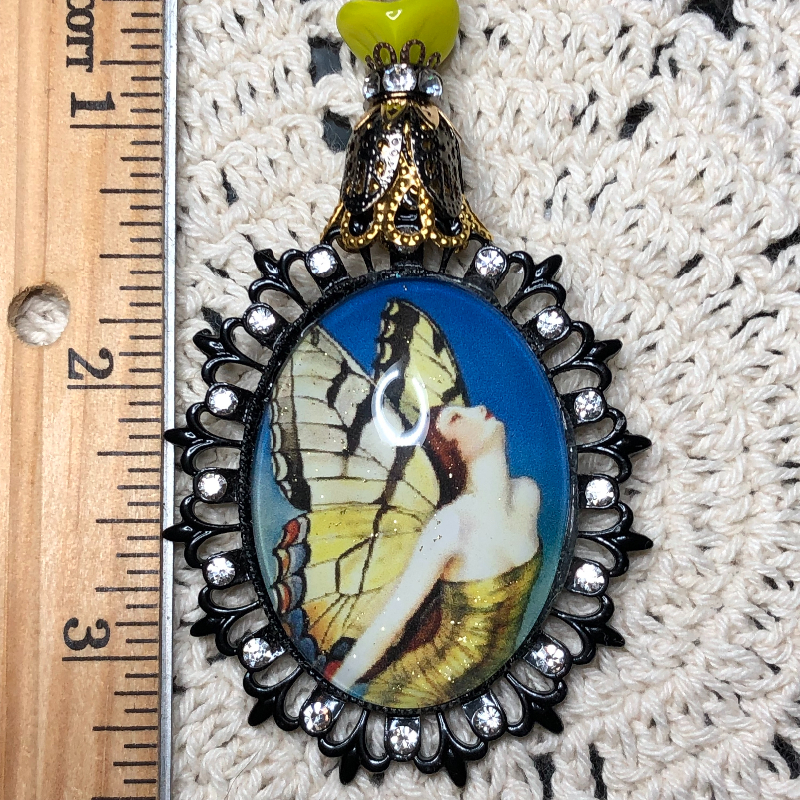 butterfly goddess of ecstasy necklace pendant