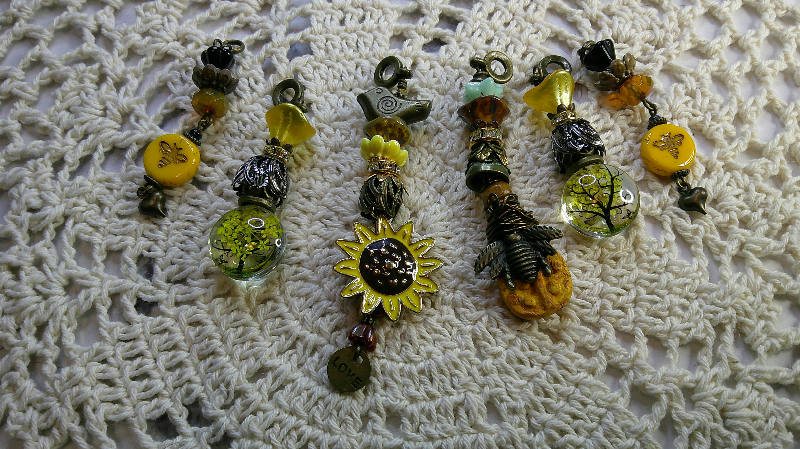 gift sets- sunflower, bees, trees,  golden-yellow set of 6