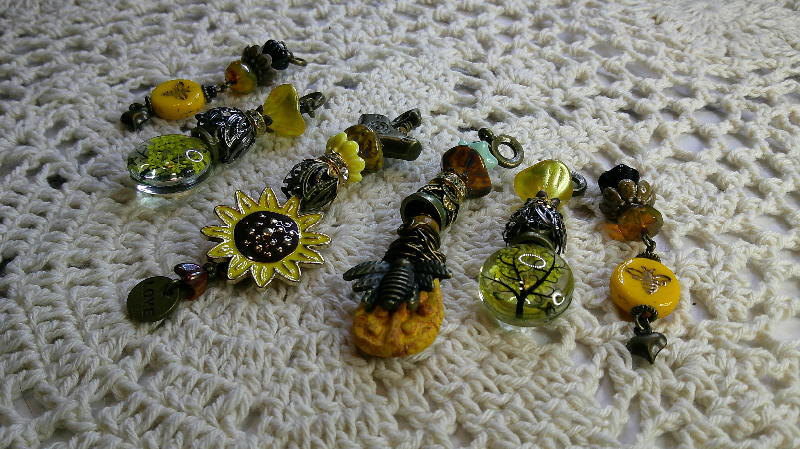 gift sets- sunflower, bees, trees,  golden-yellow set of 6