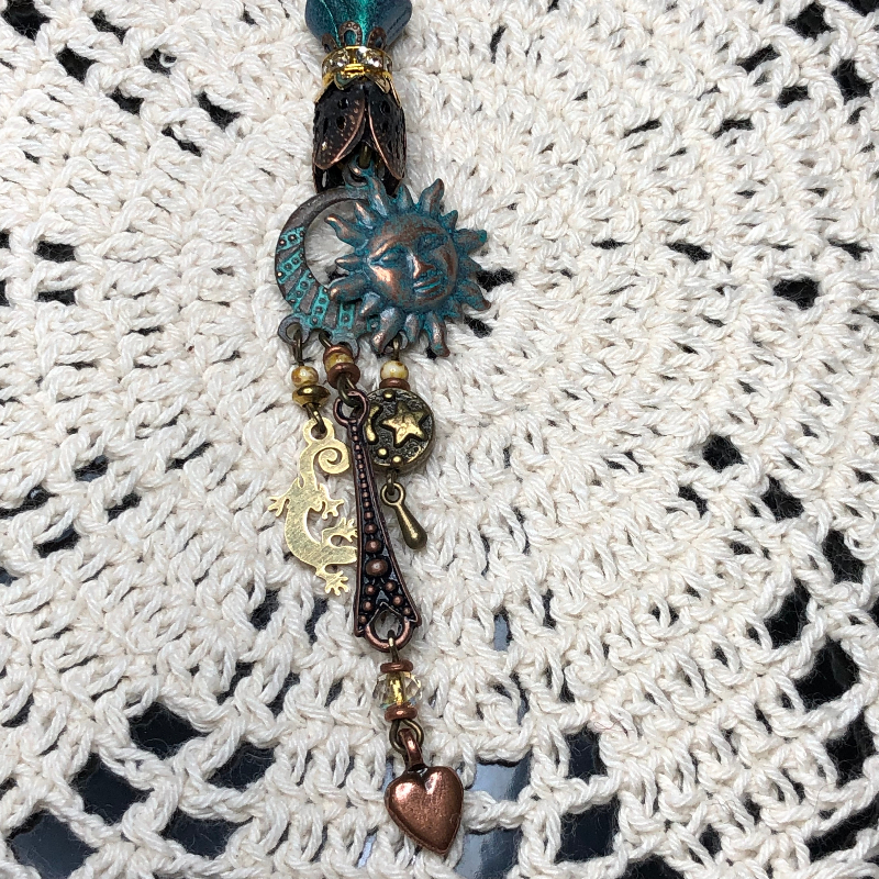 southwestern sun charmed necklace pendant