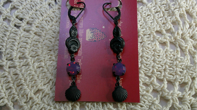 earrings-eclectic beach experience-violet