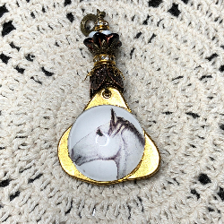 white horse, necklace pendant