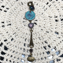 make a wish, enameled dandelion necklace pendant-1