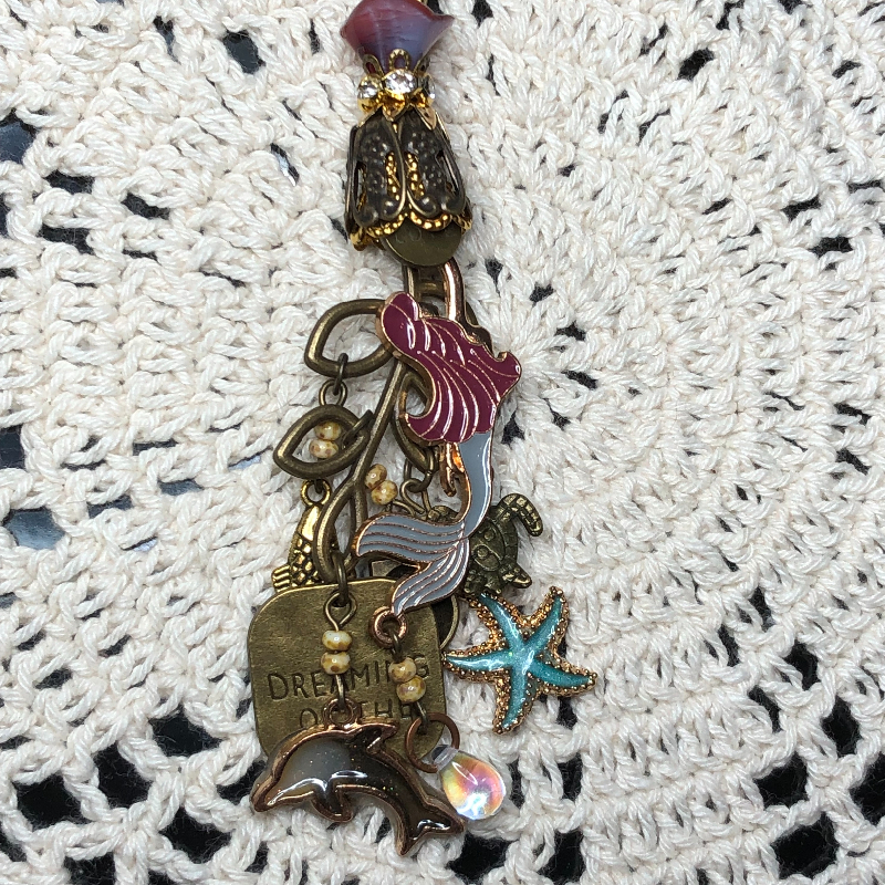 charmed sea, grey mermaid necklace pendant-1