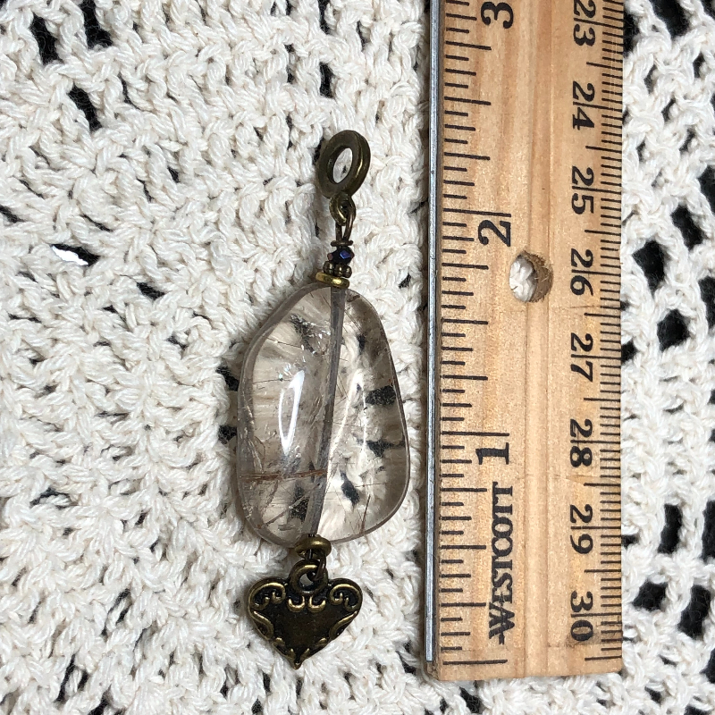 rutilated quartz necklace pendant