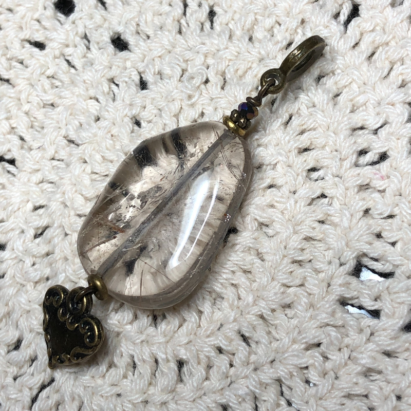 rutilated quartz necklace pendant