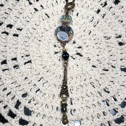 in a universe, far, far away-enameled necklace pendant