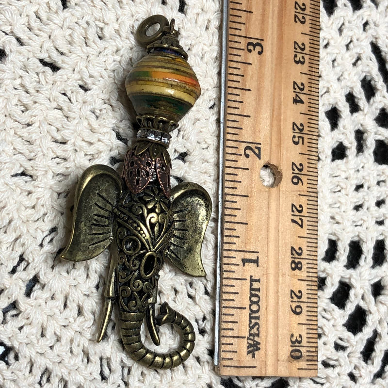 tribal elephant necklace pendant