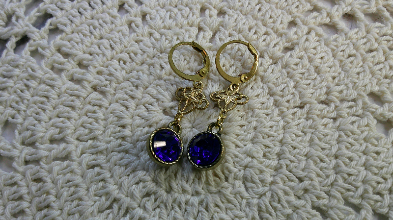 earrings- verve-deep blue