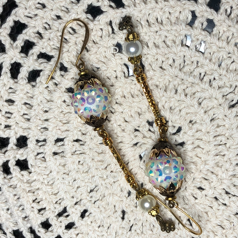 dance all night-vintage beaded earrings