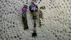 gift sets- lampwork glass with a black elephant, pendant- angel wing cat, angel wing love