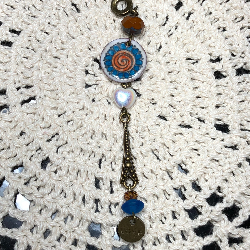 everything, enameled universal energy necklace pendant