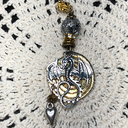 dragon's heart number two, necklace pendant