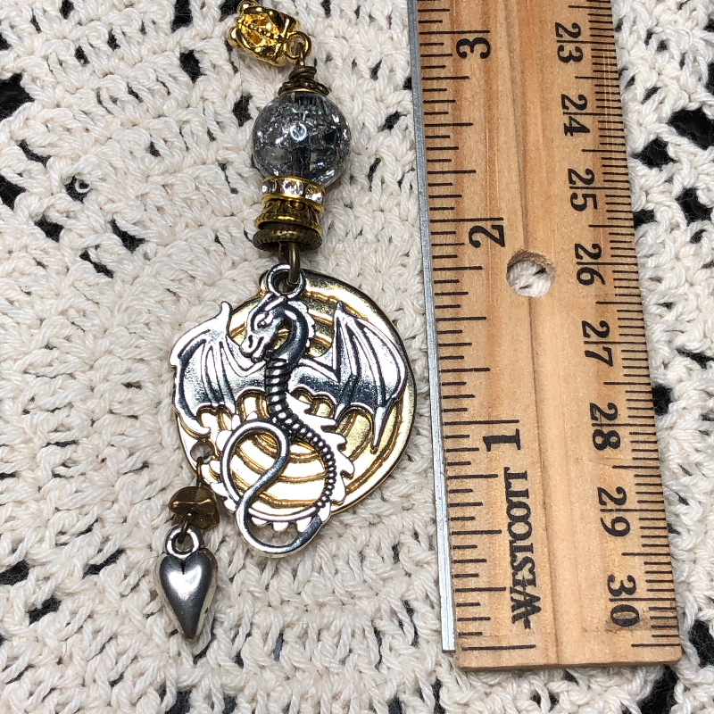 dragon's heart number two, necklace pendant