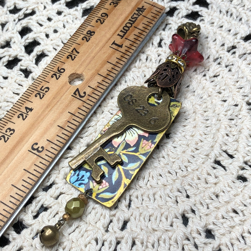 a love key vintage necklace pendant
