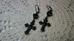 earrings-the greatest love is a love that sacrifices all-deep blue