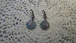 earrings- massive star-copper