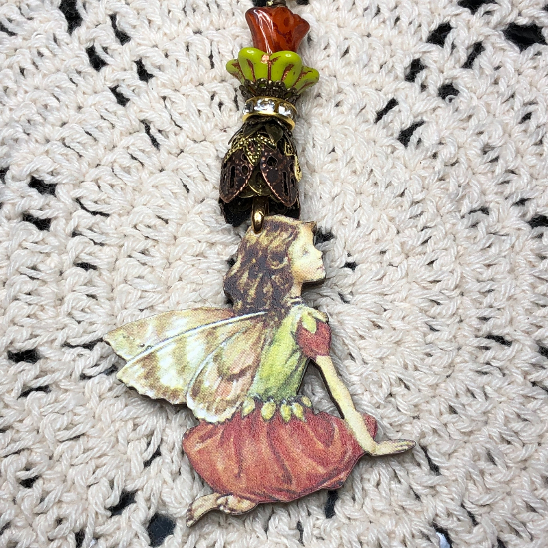 woodland fairy necklace pendant