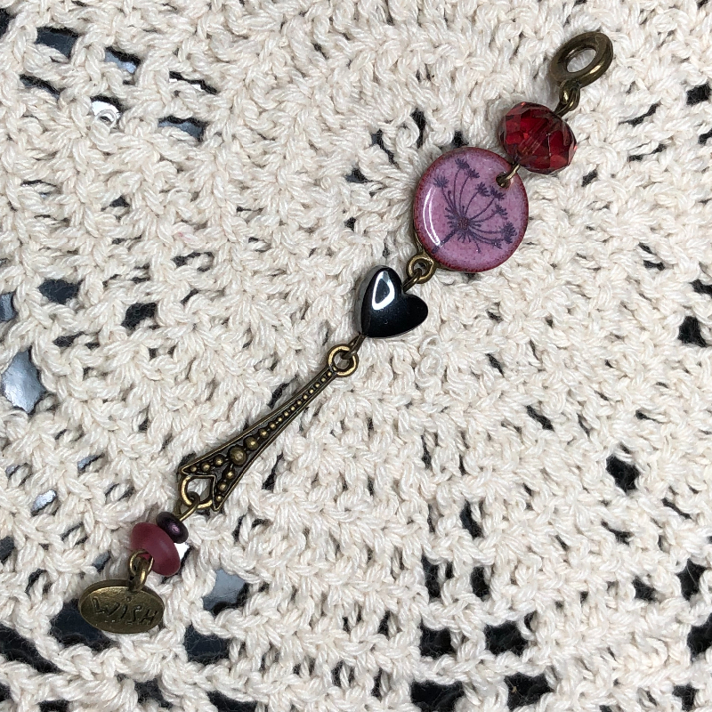 make a wish, enameled dandelion necklace pendant-7