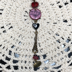 make a wish, enameled dandelion necklace pendant-7