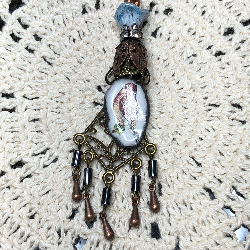 hippie hawk necklace pendant