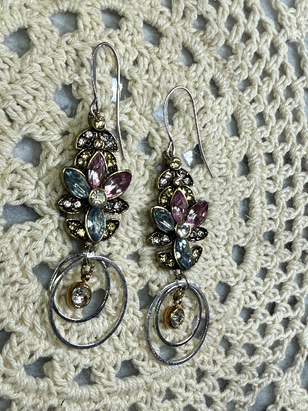 galactic rhinestone earrings