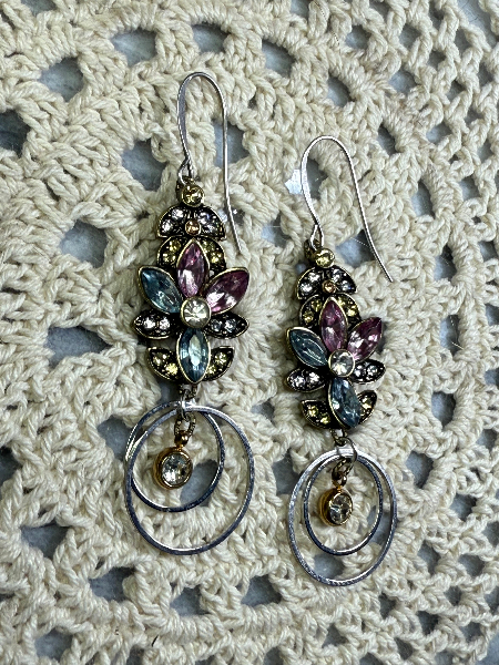 galactic rhinestone earrings