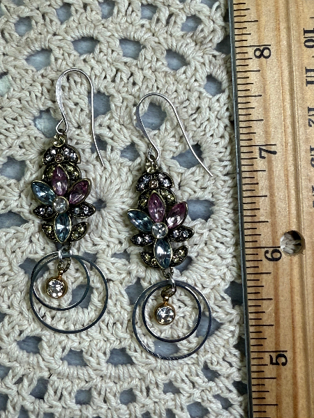 galactic rhinestone earrings