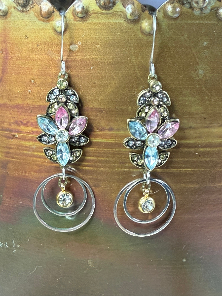 galactic rhinestone earrings