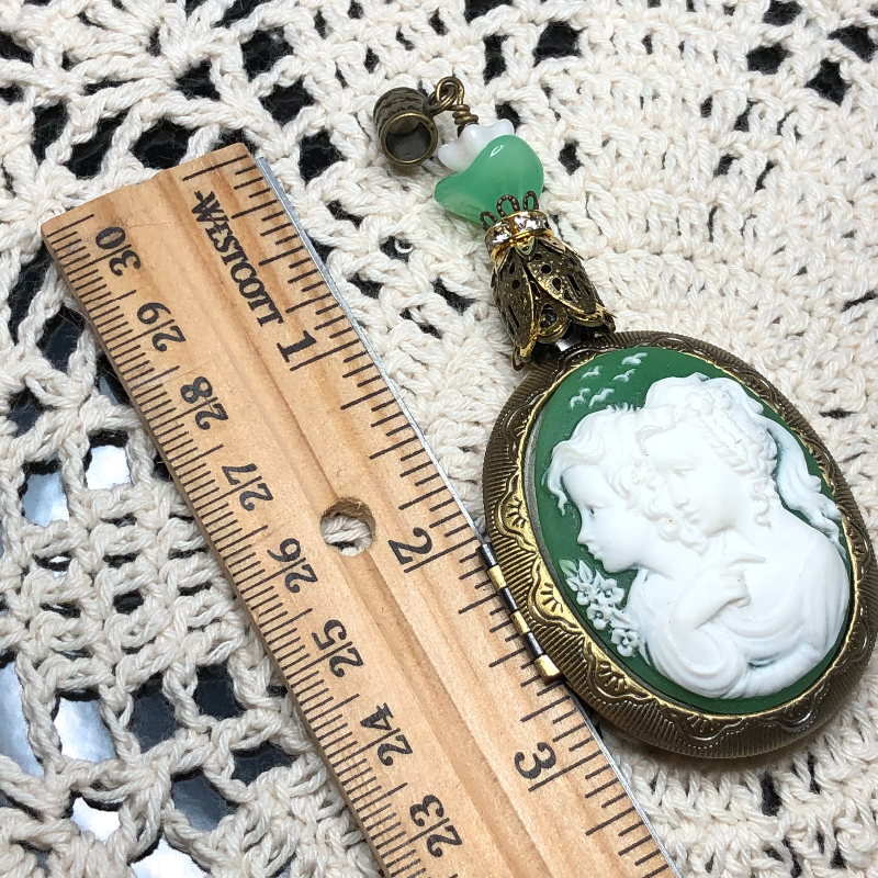 first born vintage locket-necklace pendant