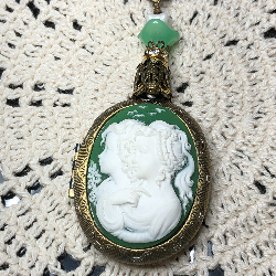 first born vintage locket-necklace pendant