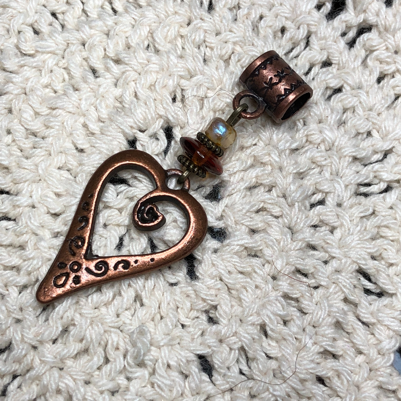 love is all you need-copper heart necklace pendant