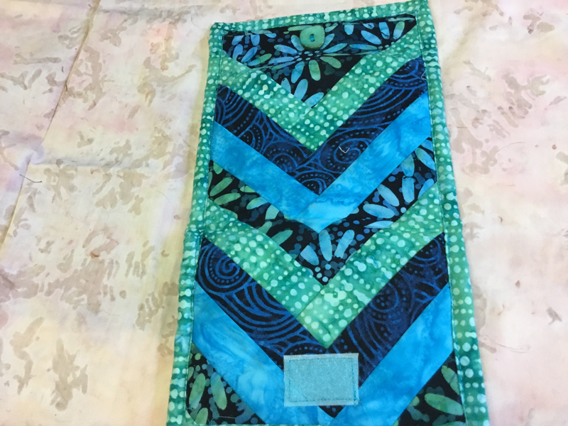 Wallet Navy/Teal Batik