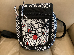 On the Go Bag/ Black/red/white