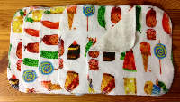 Hungry Caterpillar Inspired Flannel and Bamboo Terry Loop Cloth Wipes